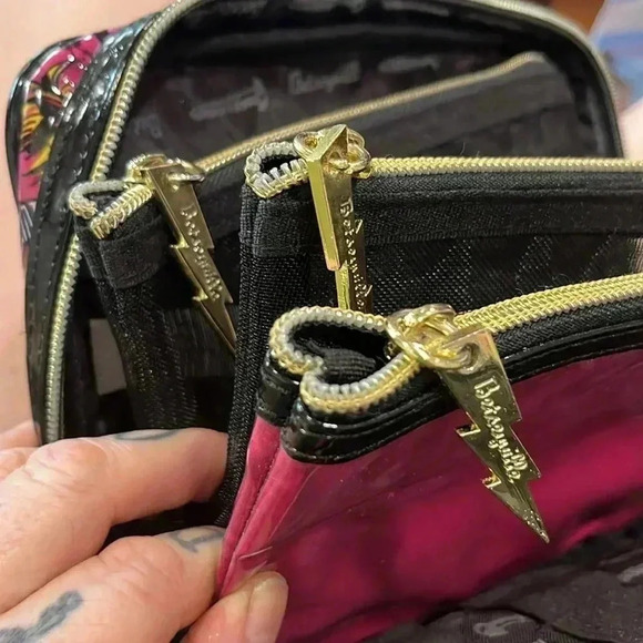 Betseyville Betsey Johnson Clear Plastic PVC Y2K Cartwheel Bag Planner Binder - Picture 10 of 10